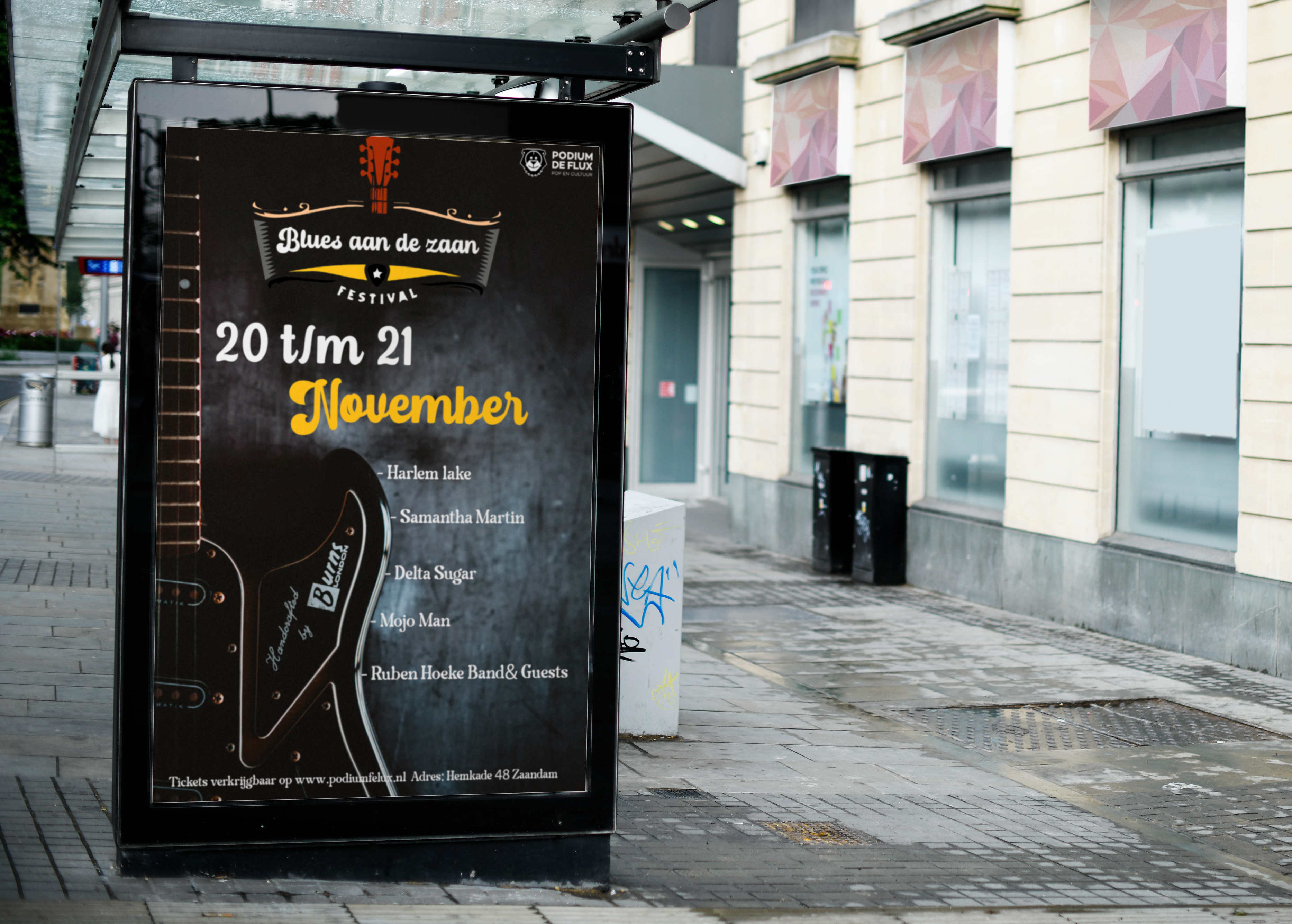 Blues aan de zaan Poster opdracht